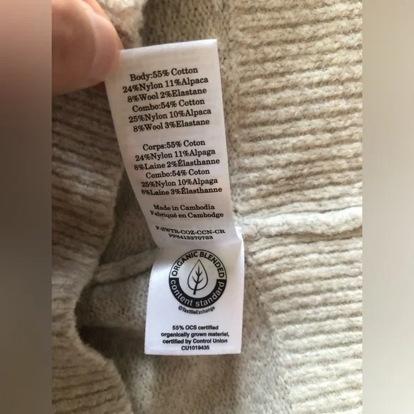 New Everlane Crew Neck Wool Sweater Size Large - Picture 8 of 9